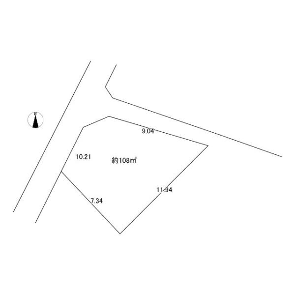 富里市大和の売地の土地図