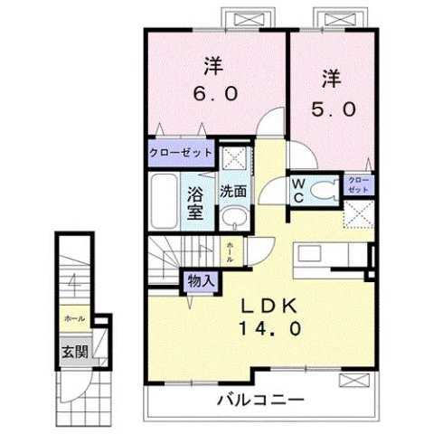 クラシコＡの間取り