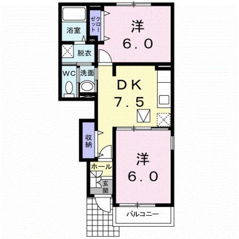 ジョイ　Ⅱの間取り