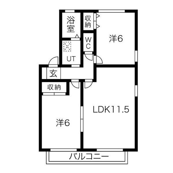 ガーデンムジューの間取り