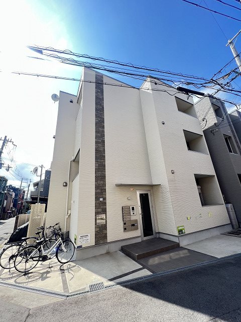 大阪市西淀川区歌島１丁目のアパートの外観