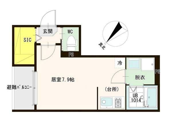 大阪市西淀川区歌島１丁目のアパートの間取り
