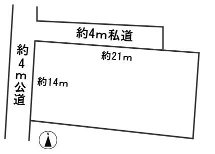 ６１６０１　岐阜市又丸土地の区画図