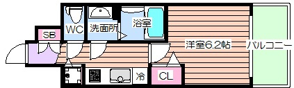 【間取り】 | プレサンス天神橋スカイル