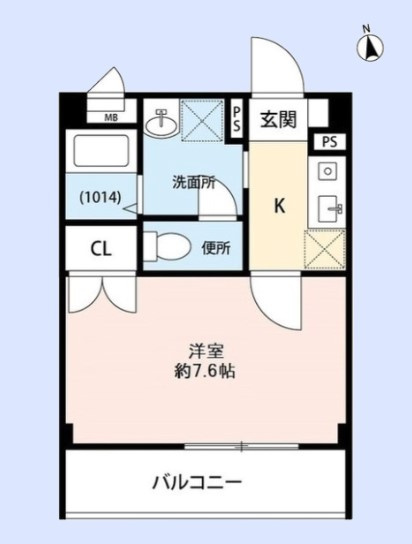 アンプルール　フェール　本川越の間取り
