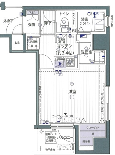 ヴァレッシア錦糸町シティの間取り
