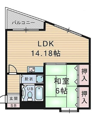 イーストヒルズ東香里の間取り