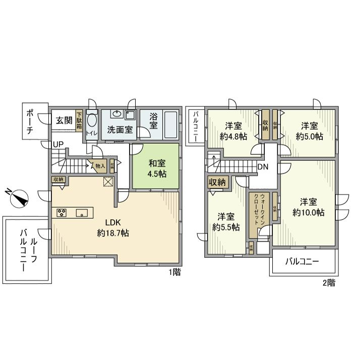 星田山手３丁目戸建の間取り