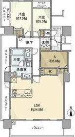 ブランズタワー香里園ロジュマンの間取り