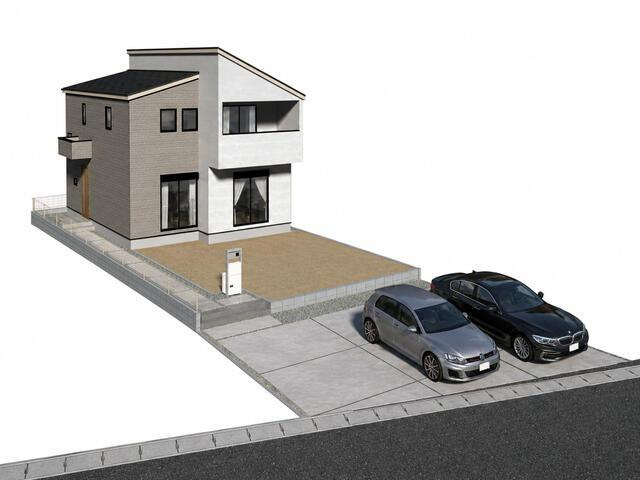 仲介手数料無料）一宮市明地０１期　６号棟の外観|６号棟　完成予想図