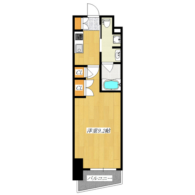 ステージファースト赤羽アジールコートの間取り|9.2帖の広いお部屋です♪