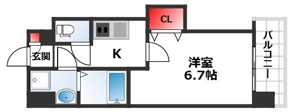 Luxe田辺の間取り