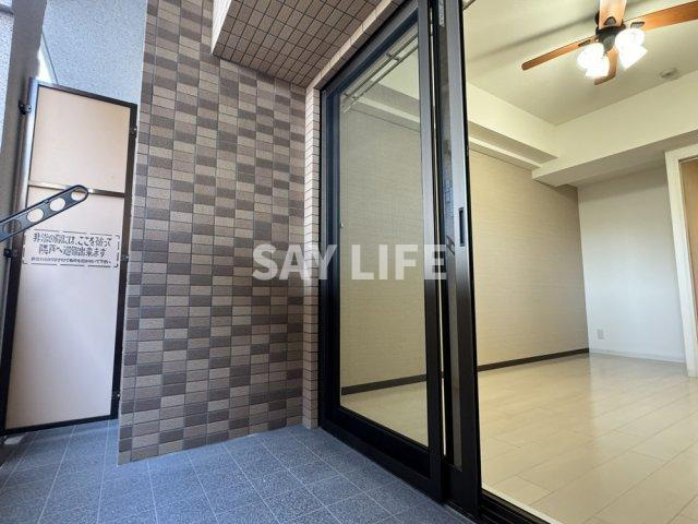 Luxe田辺のバルコニー