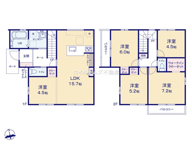 【間取り】 | 岡崎市鴨田町字広元119-1『仲介料無料』新築戸建て | 1号棟