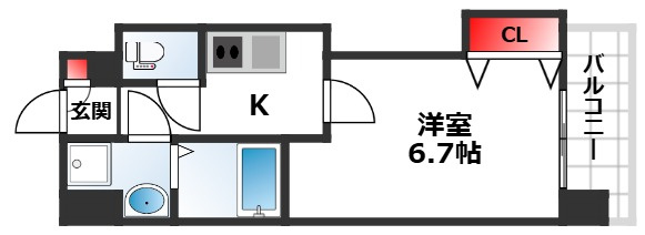 Luxe田辺の間取り