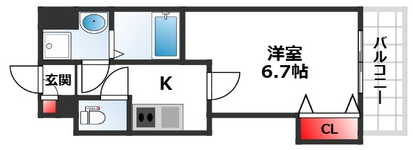 Luxe田辺の間取り