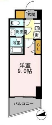 カスタリアタワー肥後橋の間取り