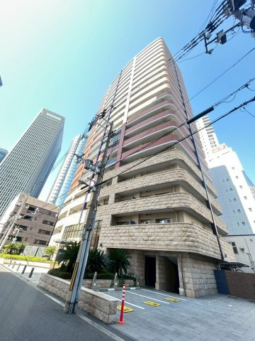 カスタリアタワー肥後橋の外観|おしゃれな外観です