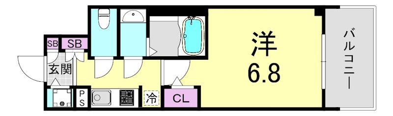 サムティ江戸堀ASUNTの間取り