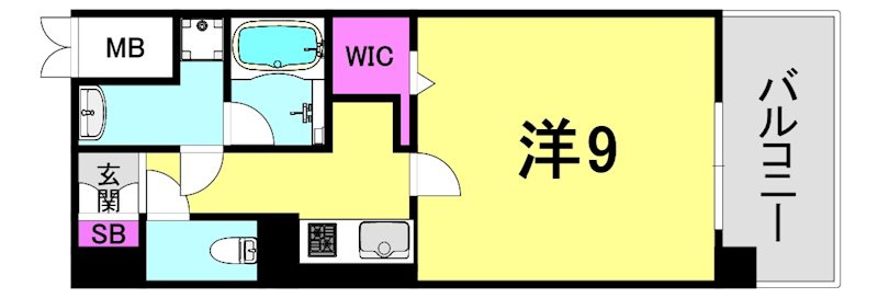 Cherir六甲道の間取り