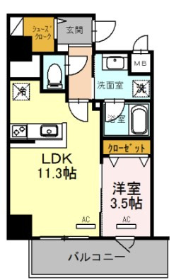 パンセ新町の間取り
