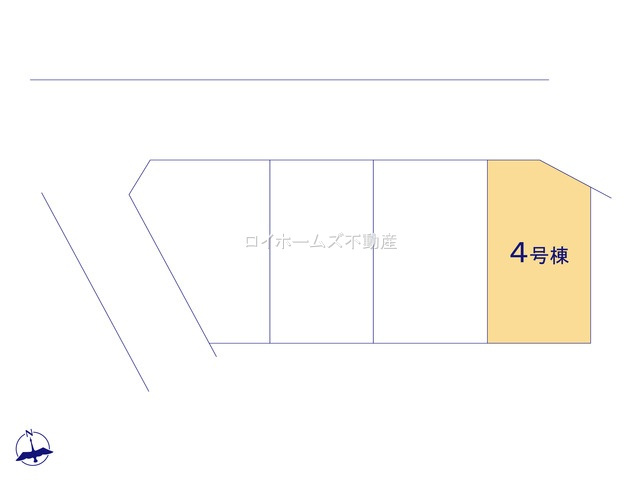 【区画図】 | 岡崎市鴨田町字広元119-1『仲介料無料』新築戸建て | 4号棟