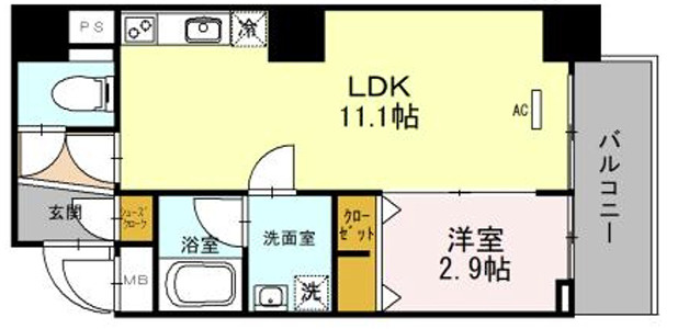 M:COURT新町の間取り