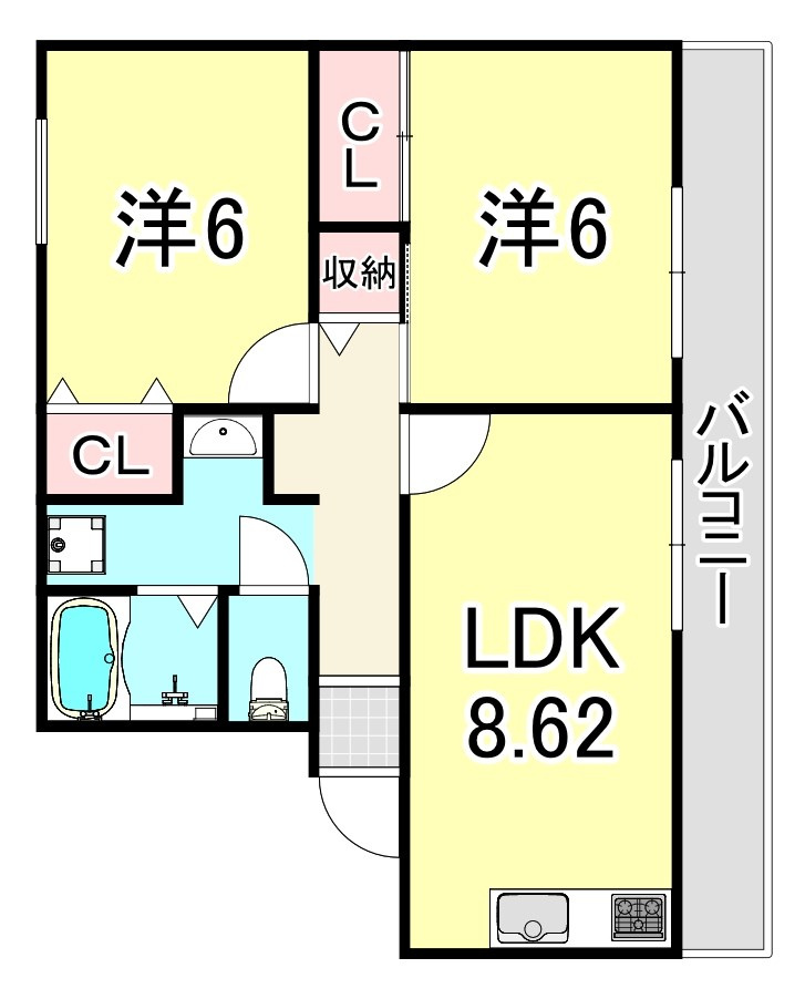 サクシードⅡの間取り