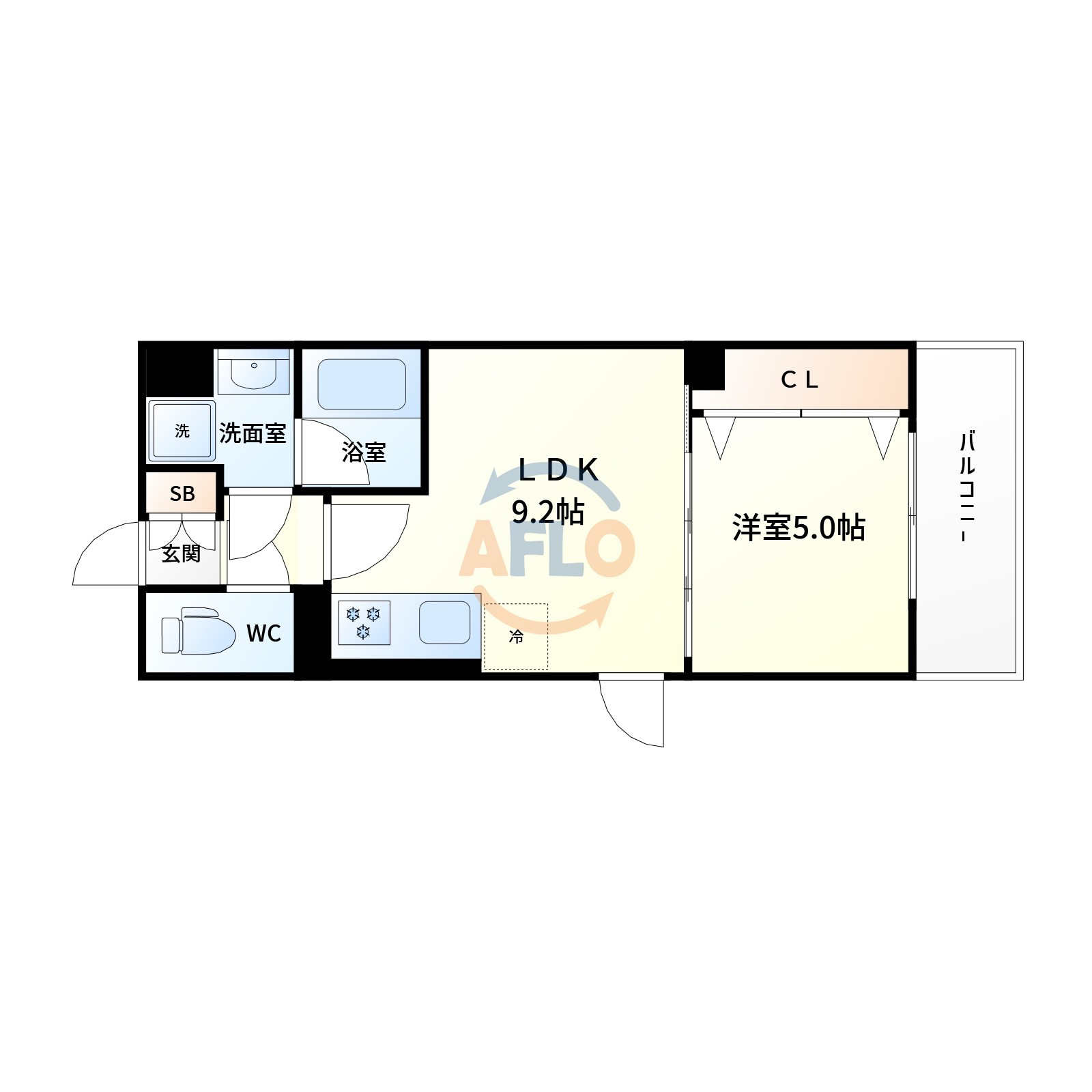 ラルシェパルク新大阪の間取り|間取り