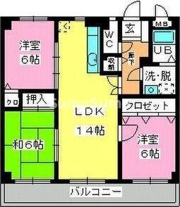 パラディ211の間取り