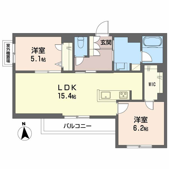 【間取り】 | シャーメゾン　リアン　深江橋