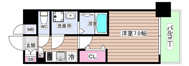 【間取り】 | ファーストフィオーレ新町ファジスタ