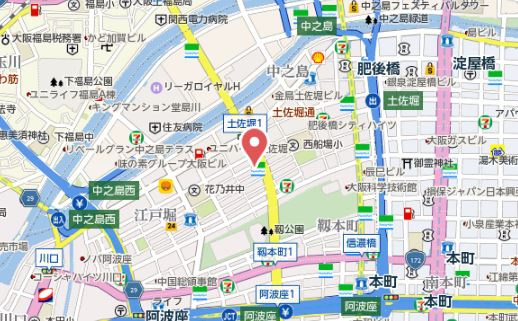 【地図】 | ファーストステージ江戸堀パークサイド