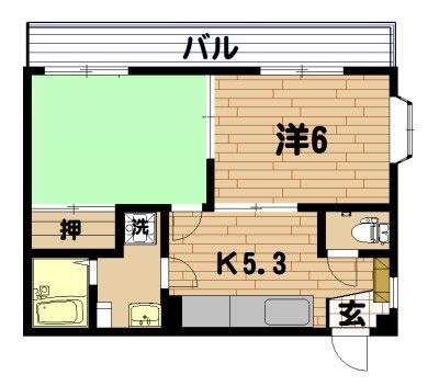 ＣｈｅｒｒｙＰｌａｚａ美樹の間取り|間取りです。