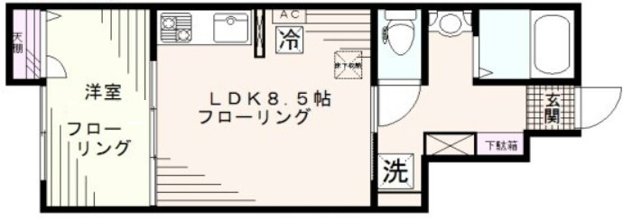 クライス四谷の間取り|間取りです。