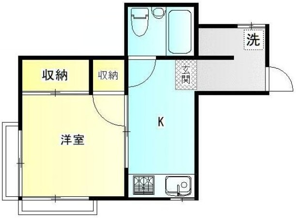 ハイム水越の間取り|間取りです。