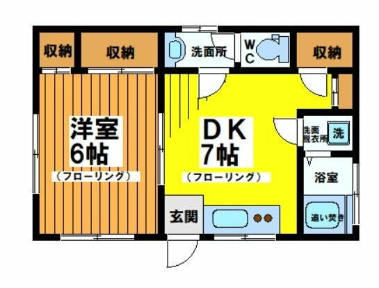 ハウスワタナベの間取り|間取りです。