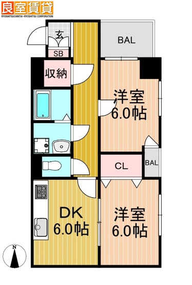 【間取り】 | 第11オーシャンビル