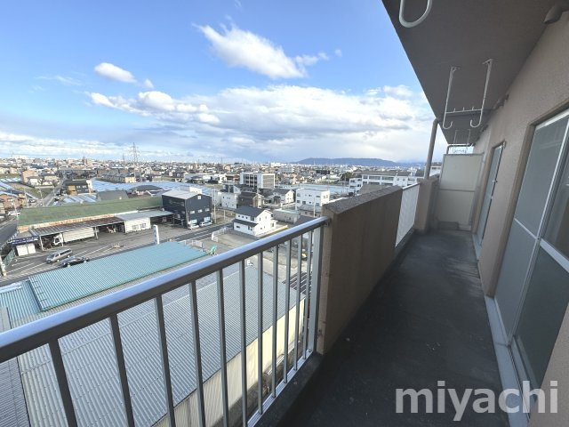 藍住町富吉　3DKのバルコニー