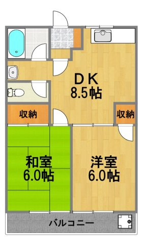 【間取り】 | ベルハイム小作台