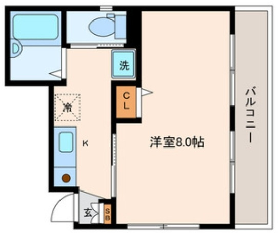 ハイツ大室の間取り|間取りです。