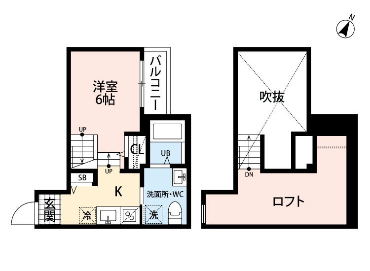 熊本市中央区黒髪１丁目のアパートの間取り