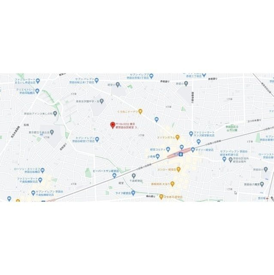 【地図】プレール・ドゥーク経堂