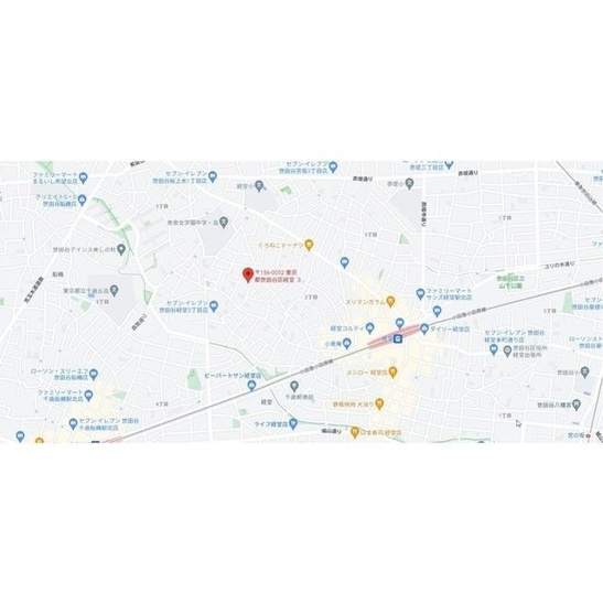 【地図】プレール・ドゥーク経堂 