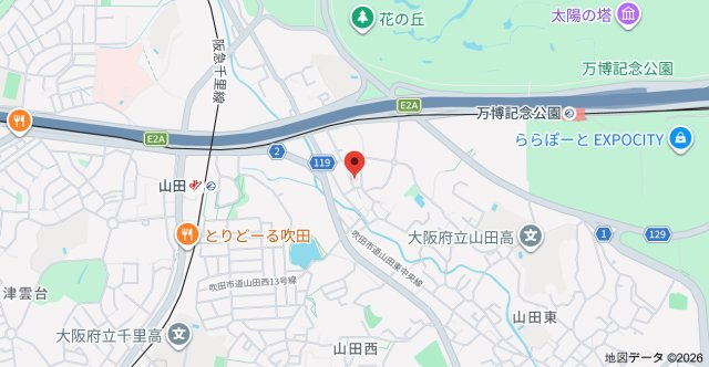 (仮称)Ｄ-ＲＯＯＭ山田東４丁目ＰＪの地図