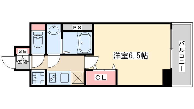 【間取り】 | プレサンスOSAKA西中島リエゾン