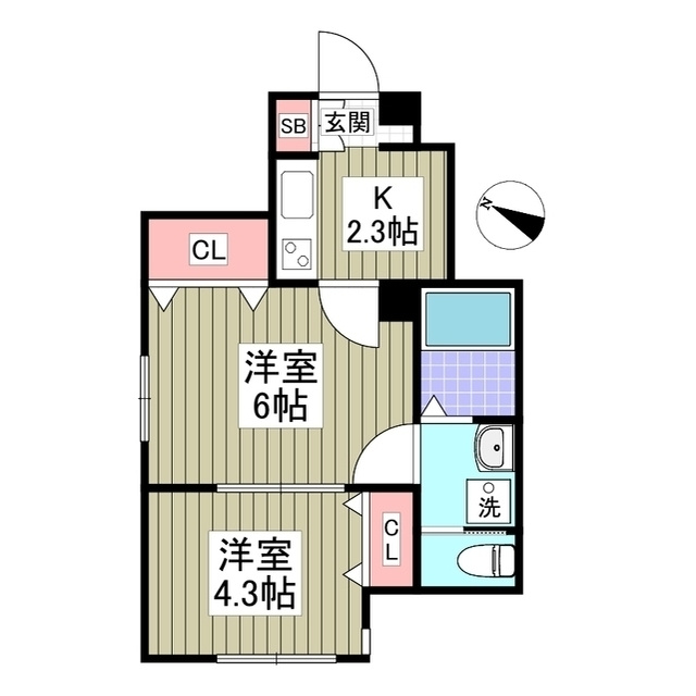ヒルサイド西が丘の間取り