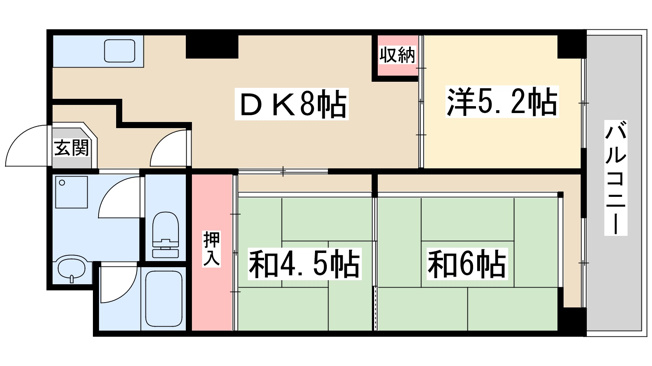 【間取り】 | エバービューハイツ