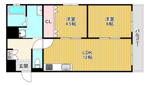 【間取り】 | 布亀マンション