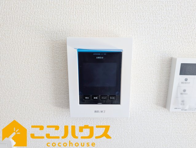 金武町金武　リーブルガーデン　新築戸建て　全3棟　2号棟のセキュリティ|録画機能付きTVインターホン
